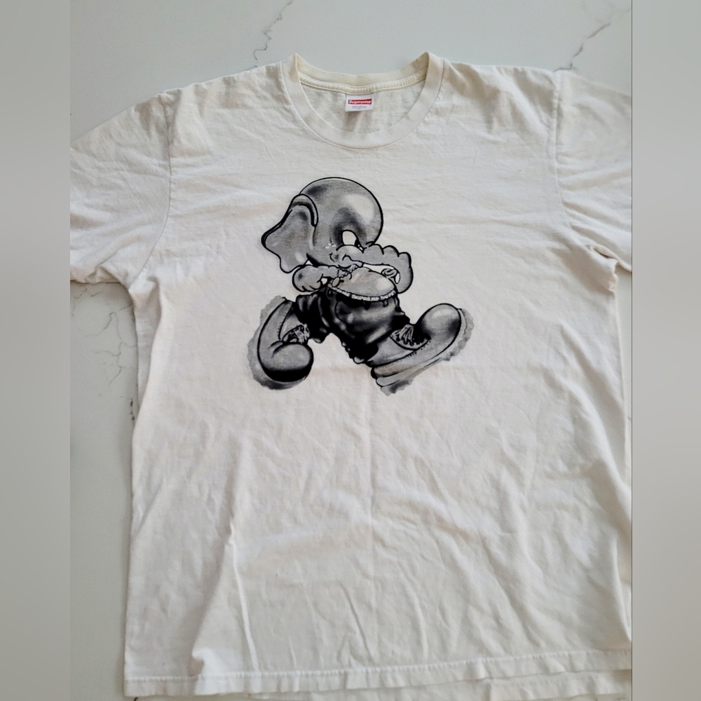 Supreme White Graphic T-Shirt